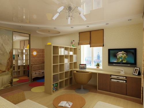 мебель для ребенка в однокомнатной квартире