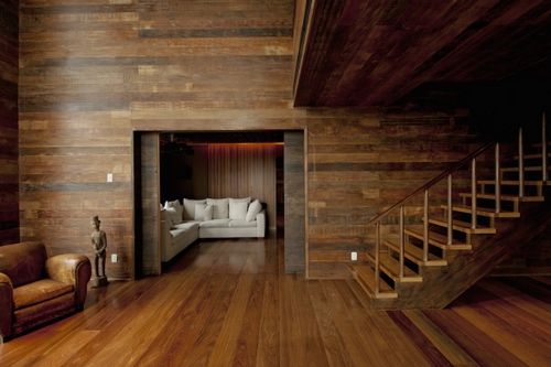 дизайн интерьера деревянного дома из бруса