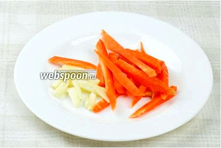 Запеченное мясо с морковью