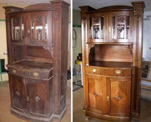 гостиная ремонт со старой мебелью