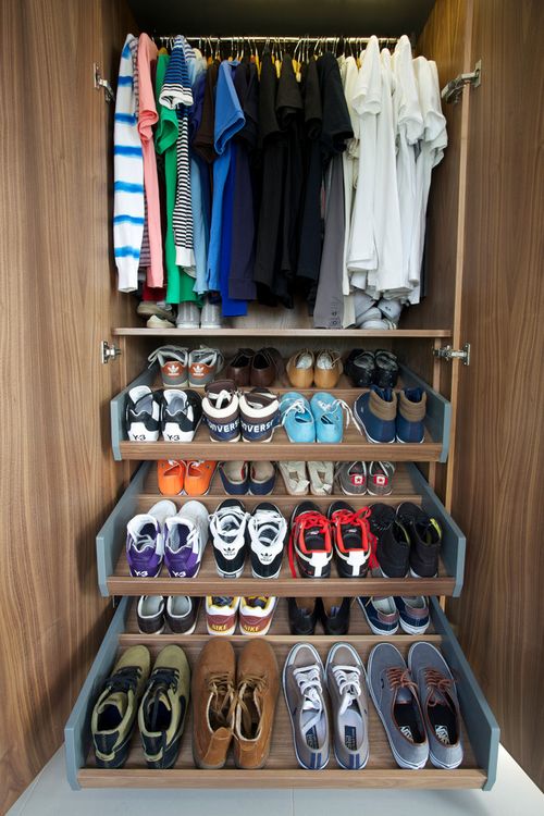 как организовать пространство в гардеробной