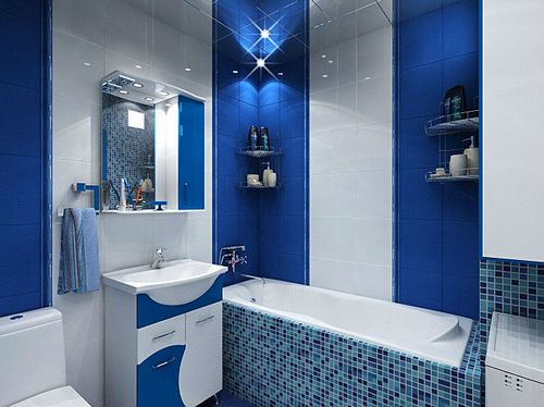 Дизайн ванной в голубых тонах оформление ванной в голубом цвете