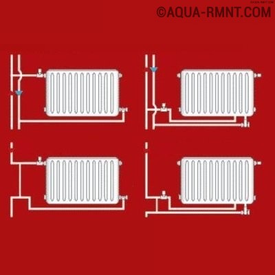 Способы подключения радиаторов отопления - возможные схемы и варианты » аква-ремонт