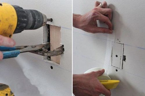 Как заделать дыру в гипсокартоне на стене без нового листа