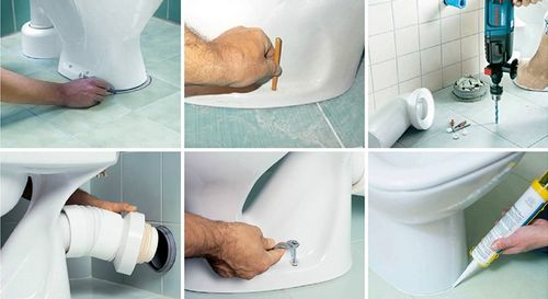 Как установить унитаз на плитку своими руками (фото, видео)