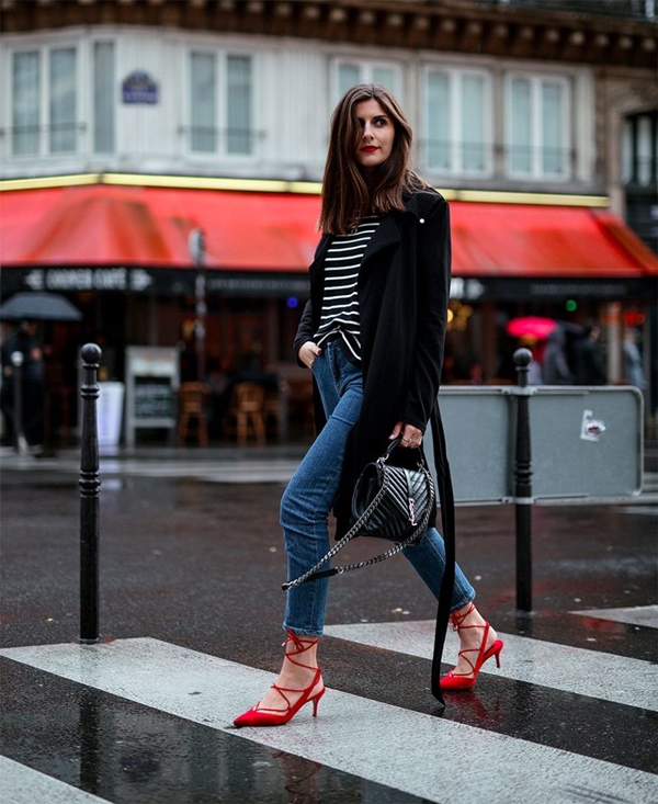 Как носить ботинки с джинсами женщинам. Фото модных образов