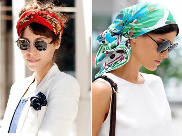 Как завязать платок на голове разными способами зимой, летом на пляже, осенью или весной. Пошаговое