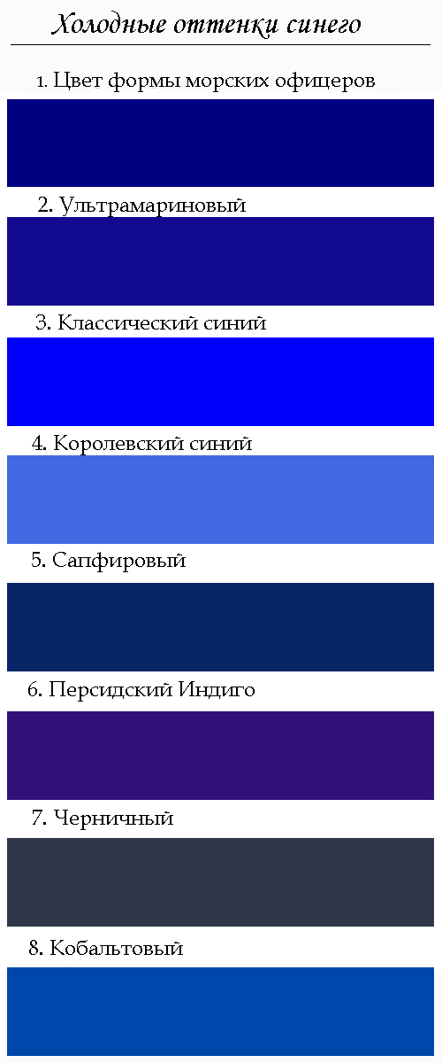 Королевский синий цвет. Фото, сочетание с другими цветами в одежде