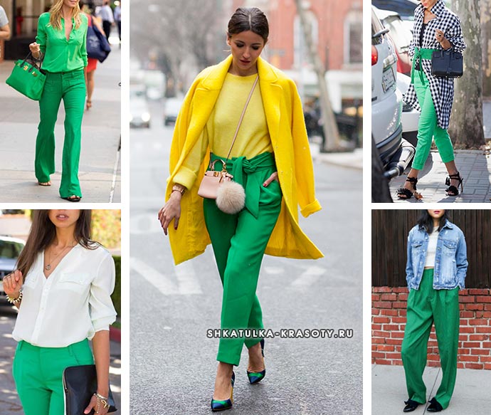 Зеленый цвет в одежде.</h4>
<h4> С чем сочетается, к какому подходит, кому идет, с чем носить. Фото» /></div>
</h4>
<h4>
<div style=