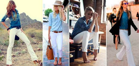 Женские джинсовые рубашки фасоны, с чем носить. Модные луки 2020, фото и образы