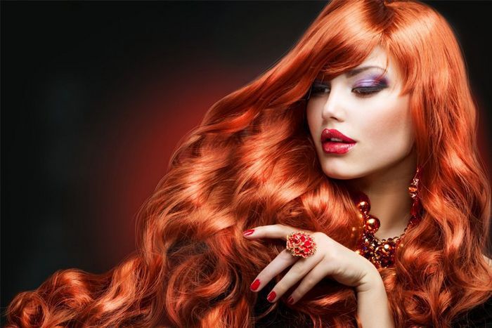 Темно-рыжий цвет волос. Фото, оттенки, кому идет, до и после окрашивания, краски
