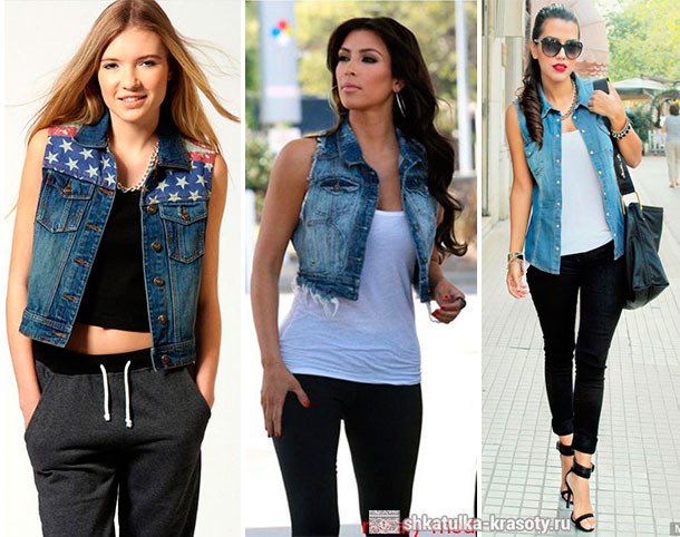 Как носить джинсовый жилет советы по выбору, стильные модели, оригинальные сочетания