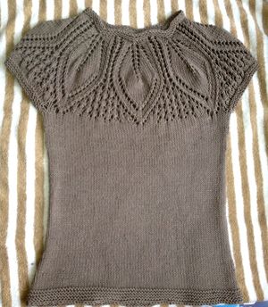 Как связать пуловер с круглой кокеткой спицами и крючком
