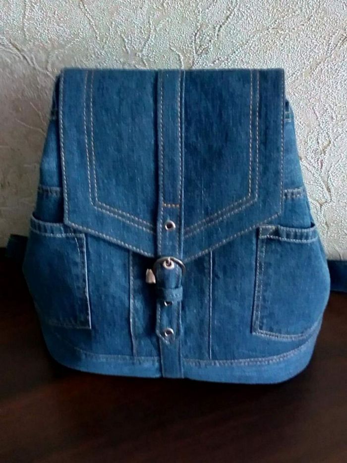 Рюкзак из старых джинсов своими руками