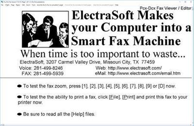 ElectraSoft Pcx Dcx Fax Viewer 19.11.01