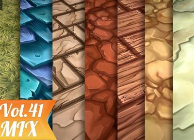 CGTrader   Stylized Mix Vol. 41   Hand Painted Texture Pack