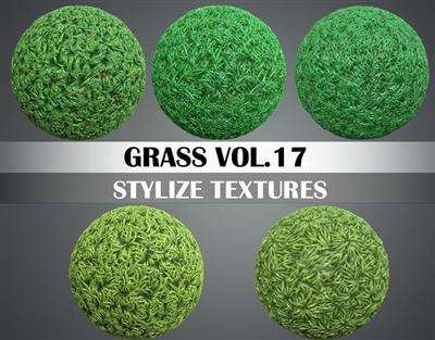 CGTrader - Stylized Grass Vol. 17 - Hand Painted Texture Pack