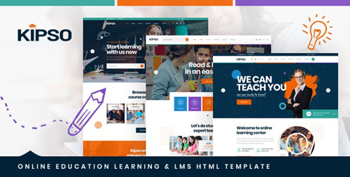 ThemeForest - Kipso v1.0 - Online Education Learning & LMS HTML Template - 25035735