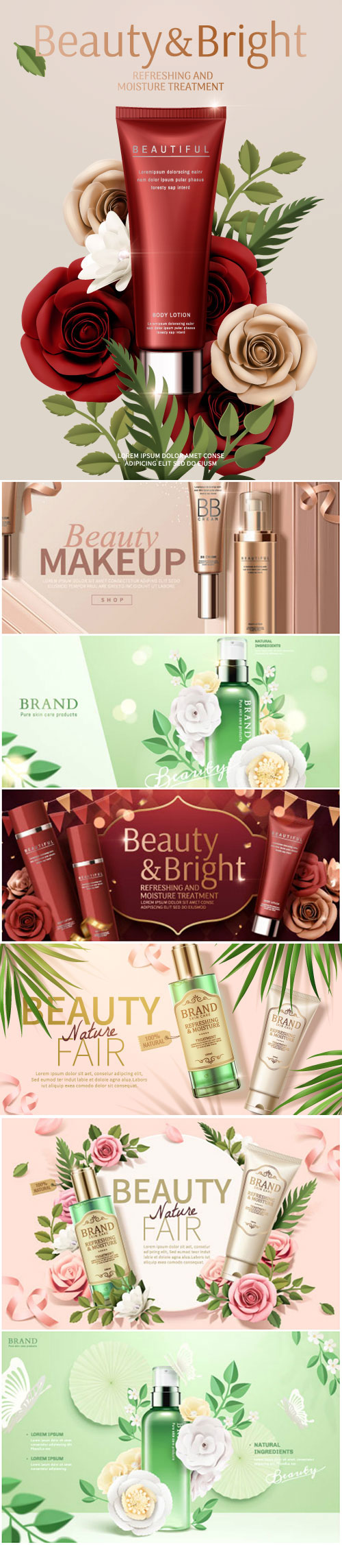 Brand cosmetic design, foundation banner ads # 4
