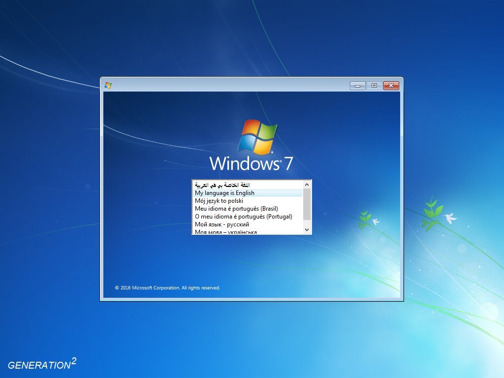 Windows 7 Ultimate SP1 x64 OEM/ ESD Nov 2019 by Generation2 (RUS/MULTi-7)