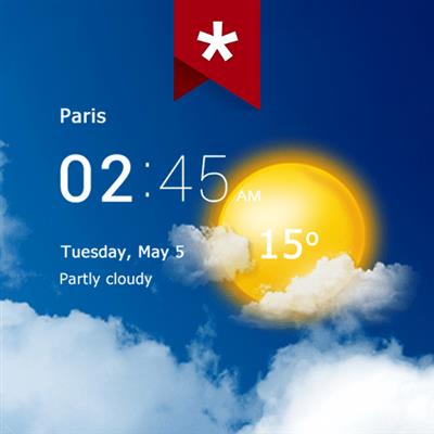 Transparent clock weather (Ad-free) v3.41.1