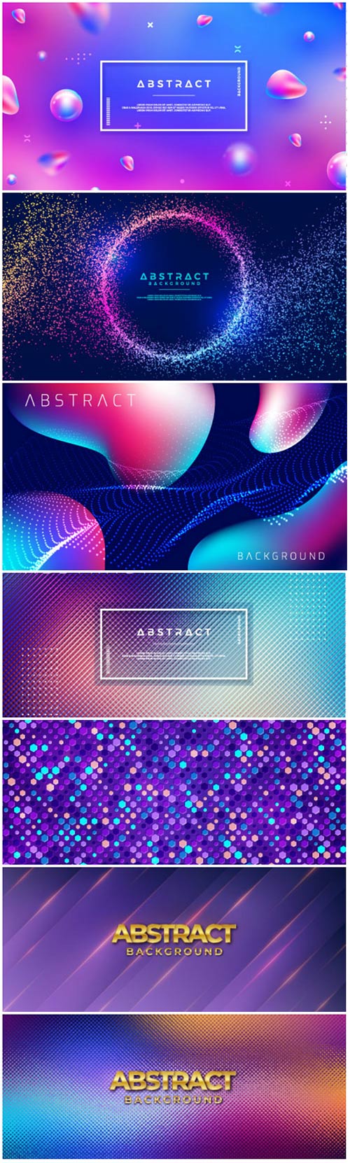 Colorful background with 3D style