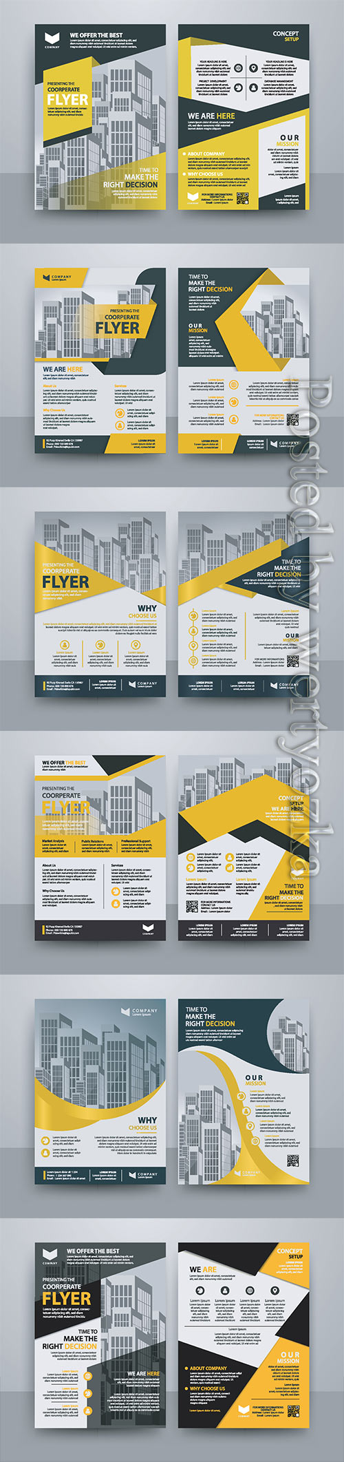 Business vector template for brochure, annual report, magazine # 16