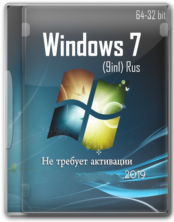 Windows 7 9 in 1 Update v.98.19 by UralSOFT (x86-x64) (2019) =Rus=