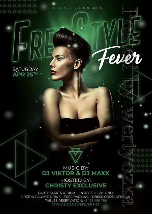 Freestyle fever - Premium flyer psd template