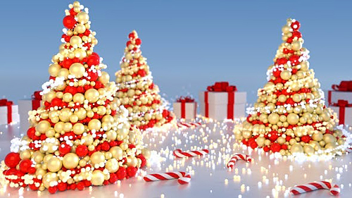 Abstract Christmas Tree (5 versions) - Project for After Effects (Videohive)