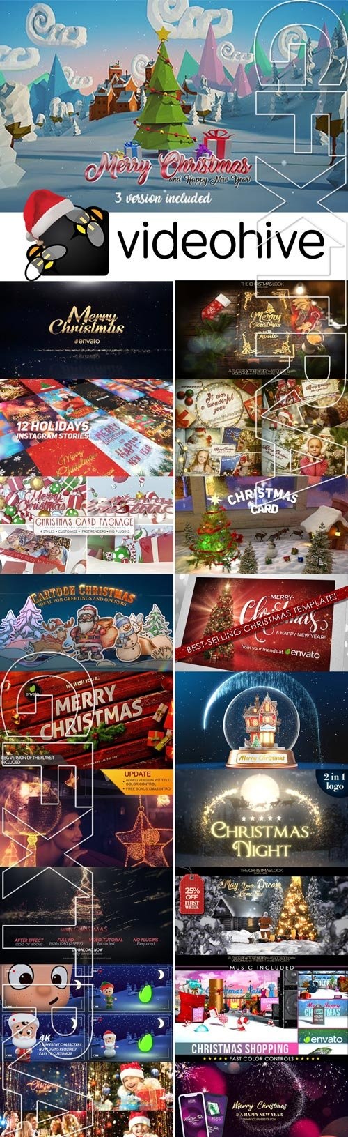 Videohive Christmas Big Pack by SceneP2P (11.2019)