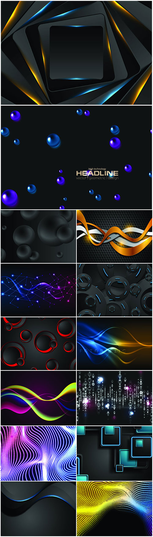 Glowing abstract vector background