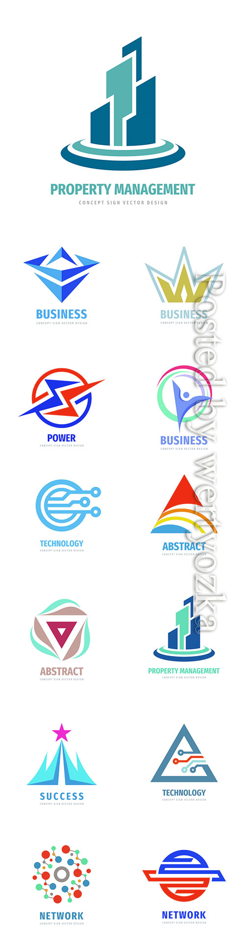 Company business logo in vector