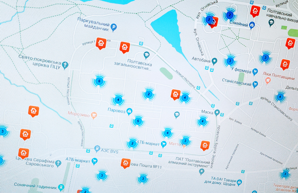 Вісті з Полтави - «Полтаватеплоенерго» оновило дані інтерактивної карти споживання тепла будинками міста