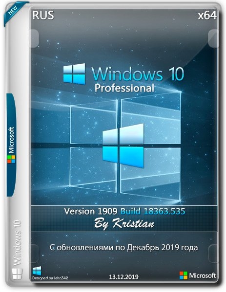 Windows 10 Pro 1909.18363.535 by Kristian (x64) (2019) =Rus=