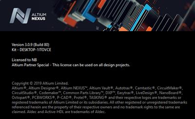 Altium Nexus 3.0.9 build 80