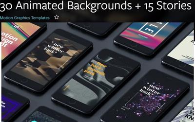 Motion Array 30 Animated Backgrounds + 15 Stories