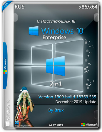 Windows 10 Enterprise x86/x64 2in1 1909.18363.535 by Brux (RUS/2019)
