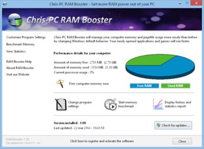 Chris PC RAM Booster 5.25 Portable