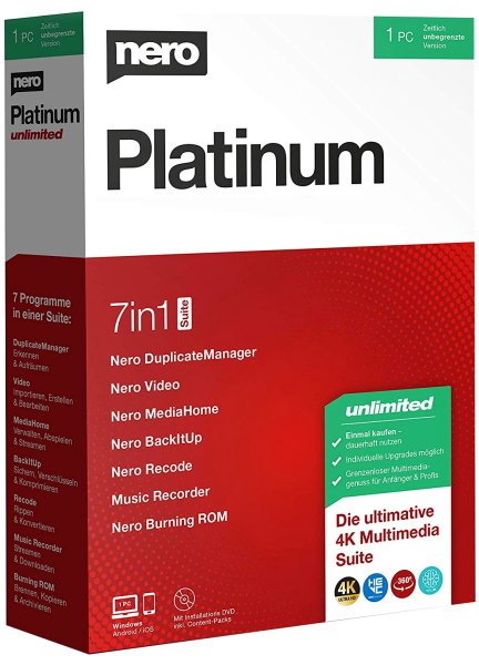 Nero Platinum Suite 2020 22.0.02100 + Content Pack