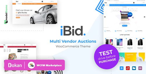ThemeForest - iBid v1.3 - Multi Vendor Auctions WooCommerce Theme - 24923136