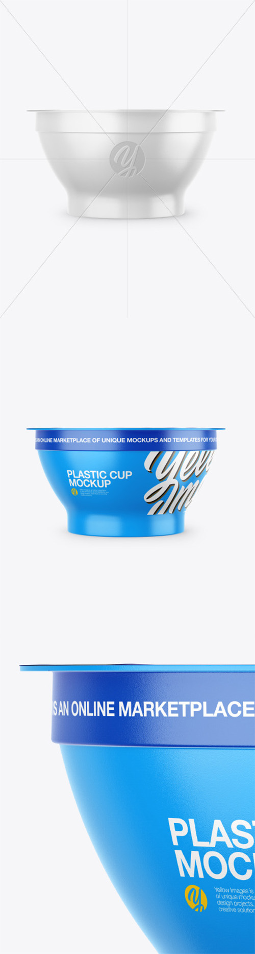 Plastic Yogurt Cup Mockup 52446 TIF