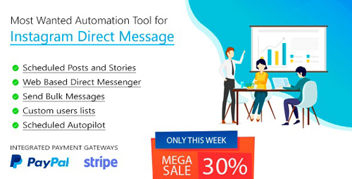CodeCanyon - DM Pilot v3.0.7 - Instagram Most Wanted Automation Tool for Direct Message & Scheduled Posts - 23624241