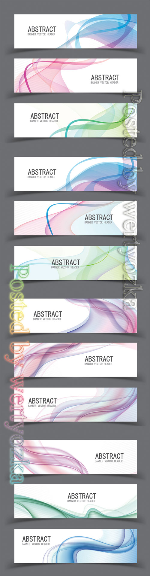 Vector abstract design banner template