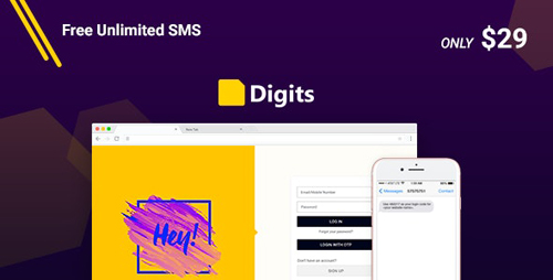CodeCanyon - Digits v6.12.0.6 - WordPress Mobile Number Signup and Login - 19801105 - NULLED