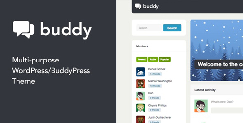 ThemeForest - Buddy v2.20.3 - Simple WordPress & BuddyPress Theme - 3506362