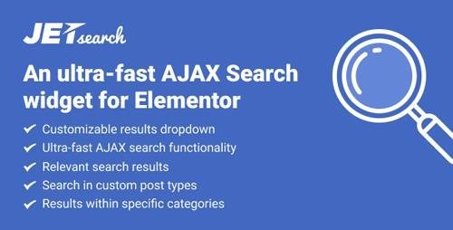 JetSearch v2.1.1 - An Ultra-Fast AJAX Search Widget for Elementor