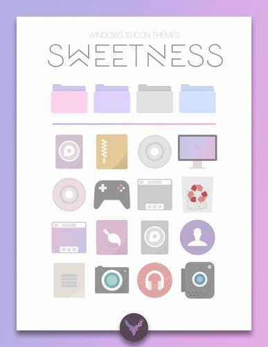 Sweetness Icon Themes — простые иконки в пастельных тонах
