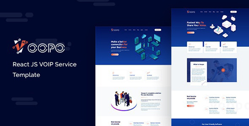 ThemeForest - Voopo v1.0 - React JS VOIP Service Template - 25555428