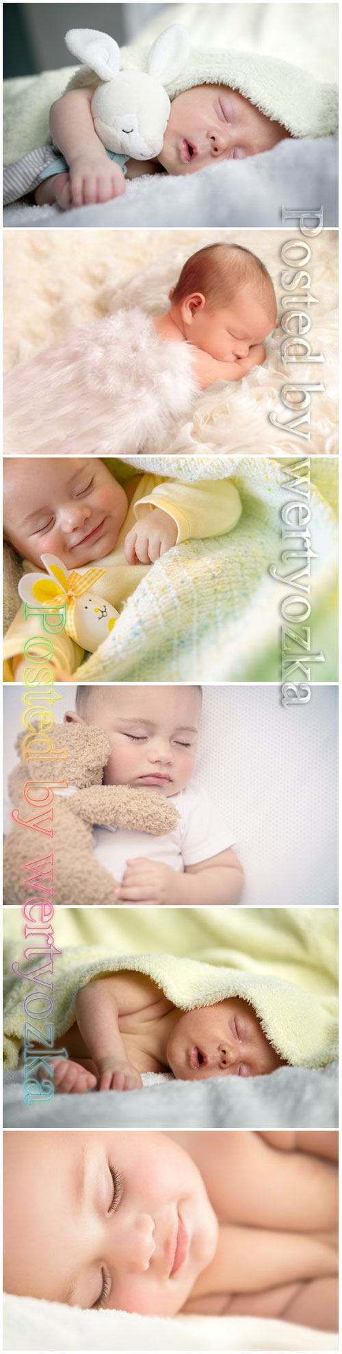 Cute little baby sleeping beautiful stock photo
